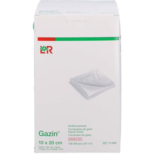 Gazin Kompresse 10x20cm 8fach steril, 20X5 St KOM