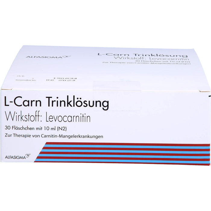 ALFASIGMA L-Carn Trinklösung bei Carnitin Mangelerkrankungen, 30 St. Flaschen