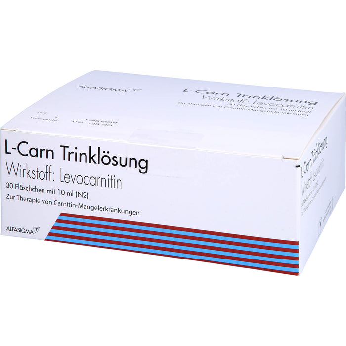 ALFASIGMA L-Carn Trinklösung bei Carnitin Mangelerkrankungen, 30 St. Flaschen