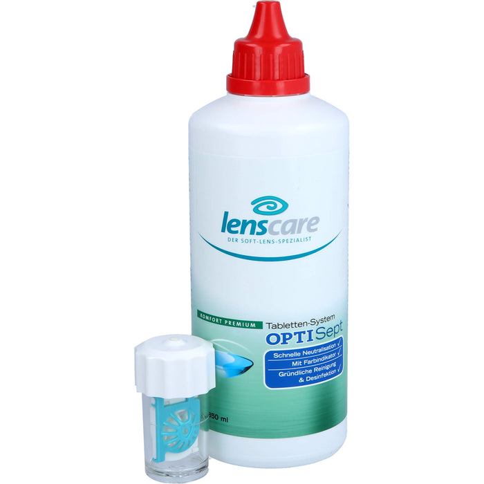 Lenscare OptiSept Tabletten System für eine gründliche und schonende Reinigung, 1 St. Kombipackung