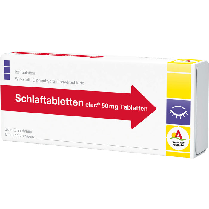 Schlaftabletten elac  50 mg Tabletten, 20 St. Tabletten