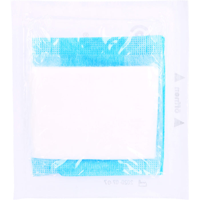 FESMED Saugkompresse 10 x 10 cm steril wundschonend durch weiche Vliesumhüllung, 5 St. Kompressen