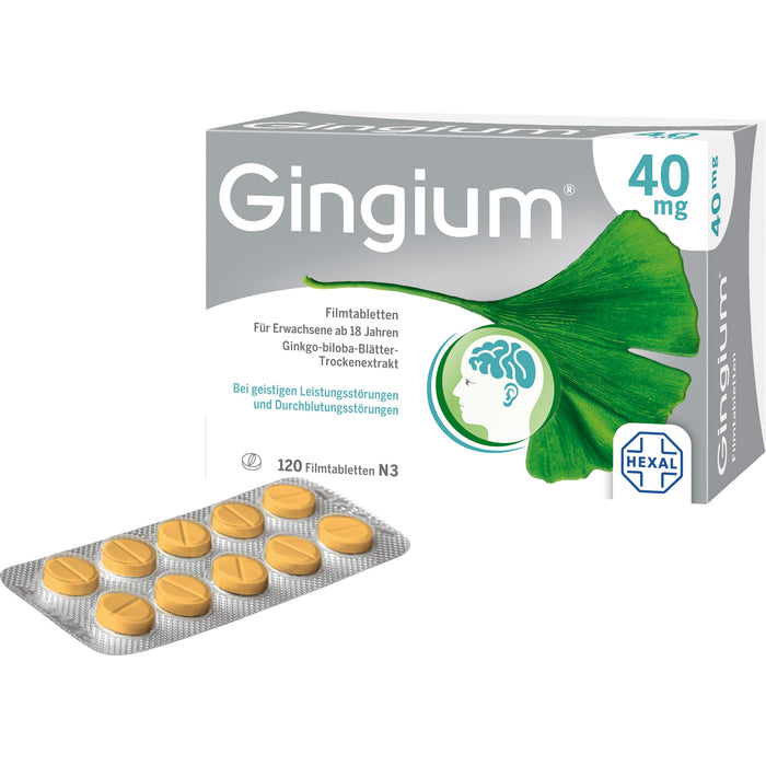 Gingium 40 mg Filmtabletten, 120 St. Tabletten