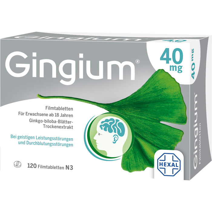 Gingium 40 mg Filmtabletten, 120 St. Tabletten