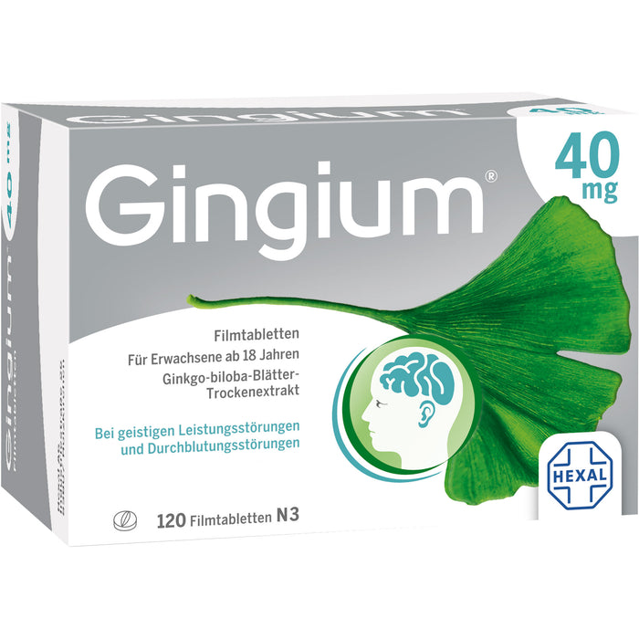 Gingium 40 mg Filmtabletten, 120 St. Tabletten