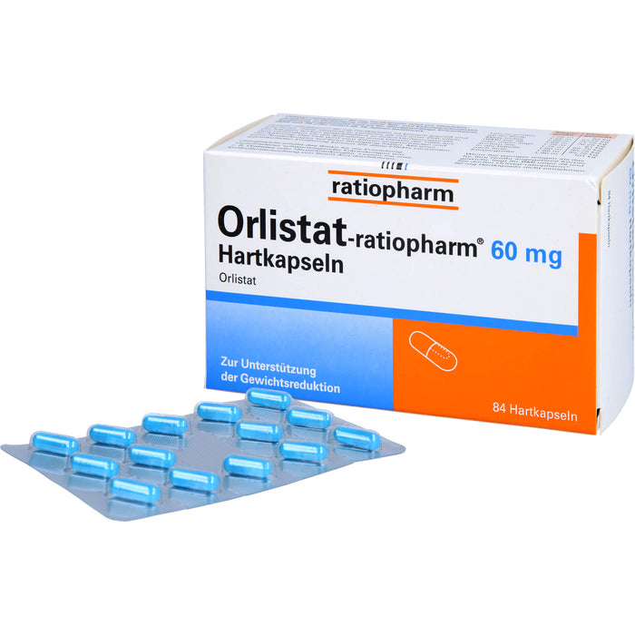 Orlistat-ratiopharm 60 mg Hartkapseln, 84 St. Kapseln