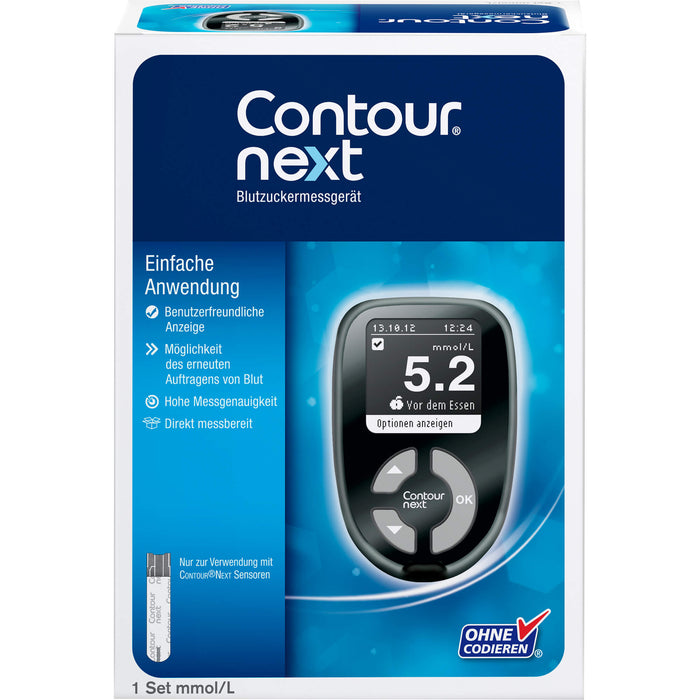 CONTOUR NEXT Set mmol/L Blutzuckermessgerät, 1 St 
