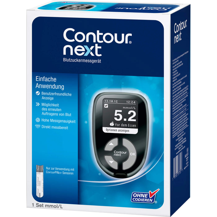 CONTOUR NEXT Set mmol/L Blutzuckermessgerät, 1 St