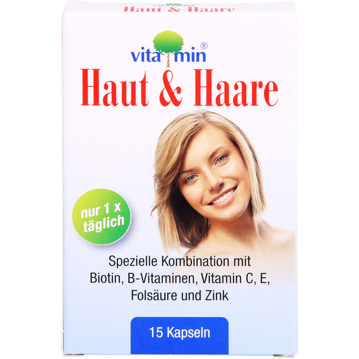 Vitamin Haut & Haare Kapseln, 15 St. Kapseln