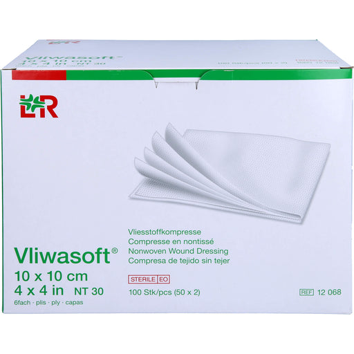 Vliwasoft Vlieskompresse 10x10cm, 50X2 St KOM