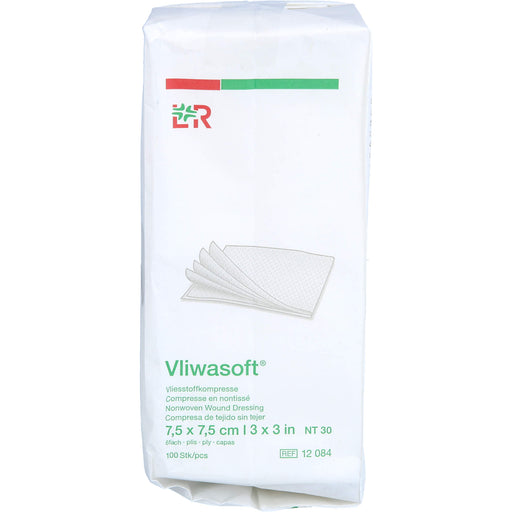 Vliwasoft Vlieskompresse unsteril 7,5x7,5cm, 100 St. Kompressen