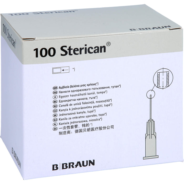 B. BRAUN Sterican Einmalkanülen für Dental-Anästhesie G27 x 1 Zoll 25 mm x 0,40 mm grau, 100 St. Kanülen