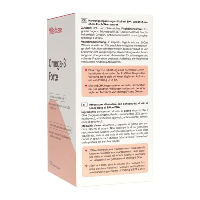 Redcare Omega-3 Forte Kapseln, 120 St. Kapseln