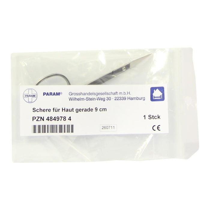 PARAM Schere für Haut gerade 9 cm, 1 St. Schere