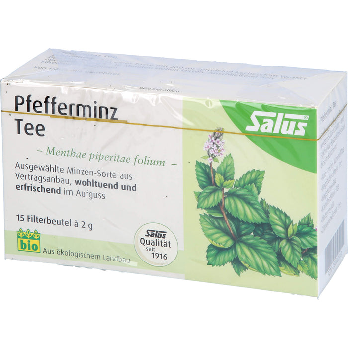 Pfefferminz Tee Menthae piperitae folium bio Salus, 15 St FBE
