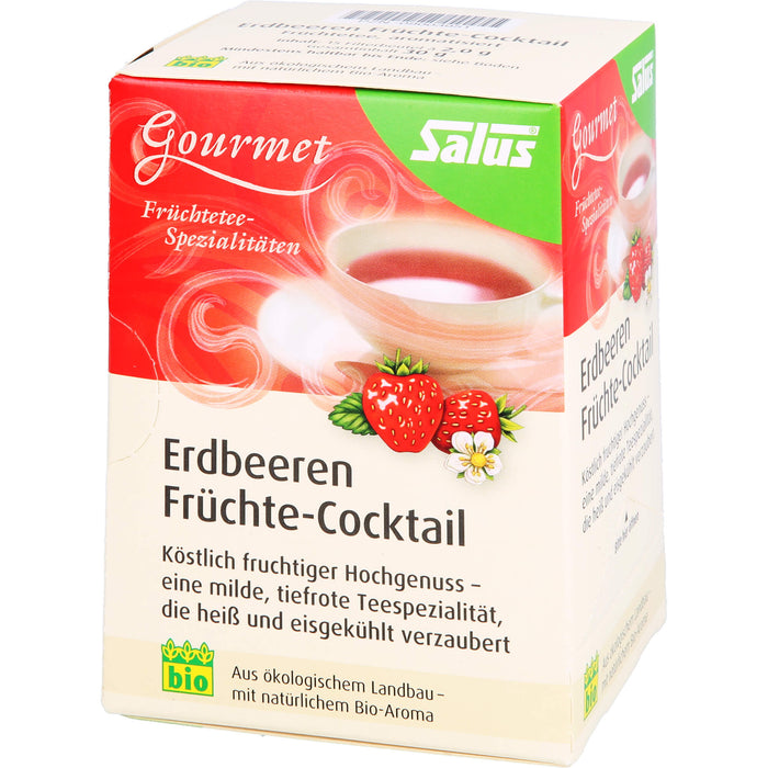 Salus Gourmet Tee Erdbeeren Früchtecocktail, 15 St. Filterbeutel