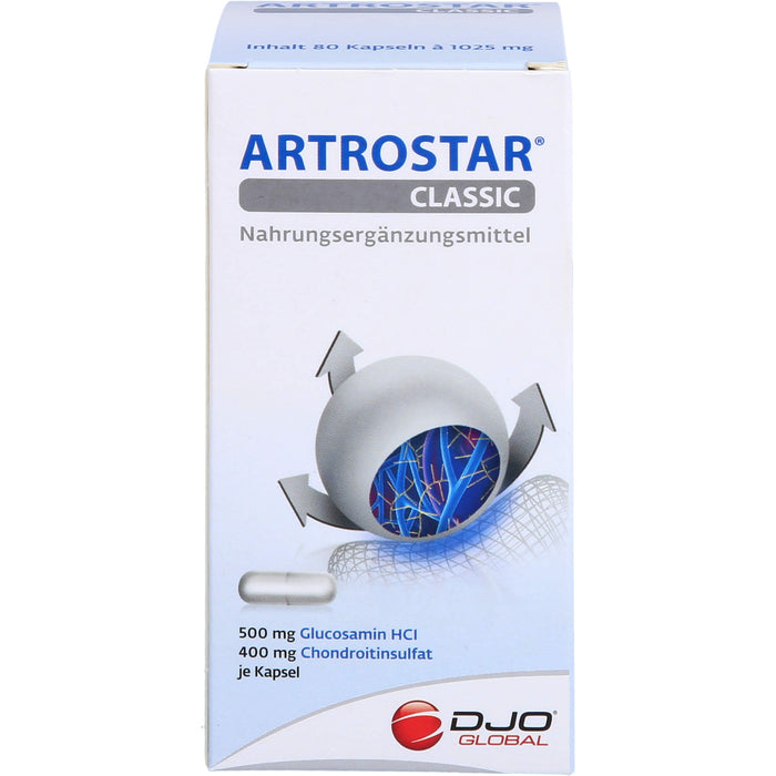DJO Artrostar Classic Kapseln mit Glucosamin und Chondroitin, 80 St. Kapseln