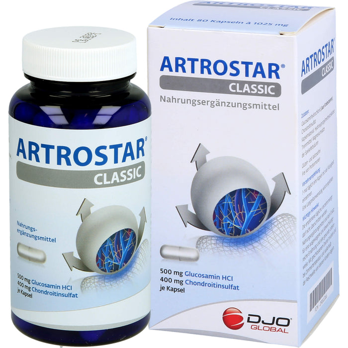DJO Artrostar Classic Kapseln mit Glucosamin und Chondroitin, 80 St. Kapseln