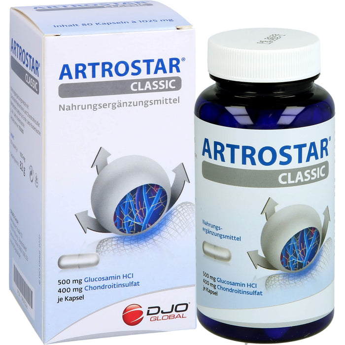 DJO Artrostar Classic Kapseln mit Glucosamin und Chondroitin, 80 St. Kapseln