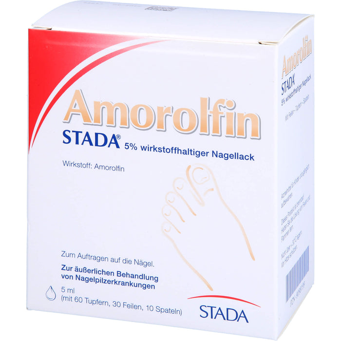 Amorolfin STADA 5% wirkstoffhaltiger Nagellack zur äußerlichen Behandlung von Nagelpilz, 5 ml Wirkstoffhaltiger Nagellack