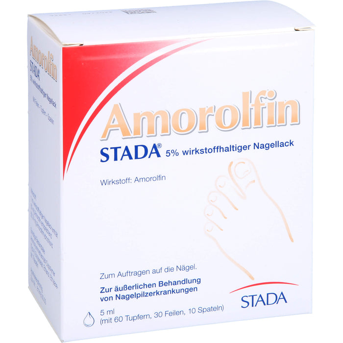 Amorolfin STADA 5% wirkstoffhaltiger Nagellack zur äußerlichen Behandlung von Nagelpilz, 5 ml Wirkstoffhaltiger Nagellack