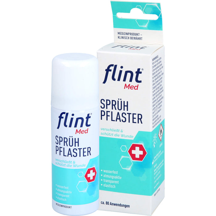 flint Med Sprühpflaster verschließt die Wunde sofort, 50 ml Lösung