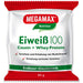 MEGAMAX Nutrition Eiweiß 100 Pulver Erdbeer-Geschmack, 30 g Pulver