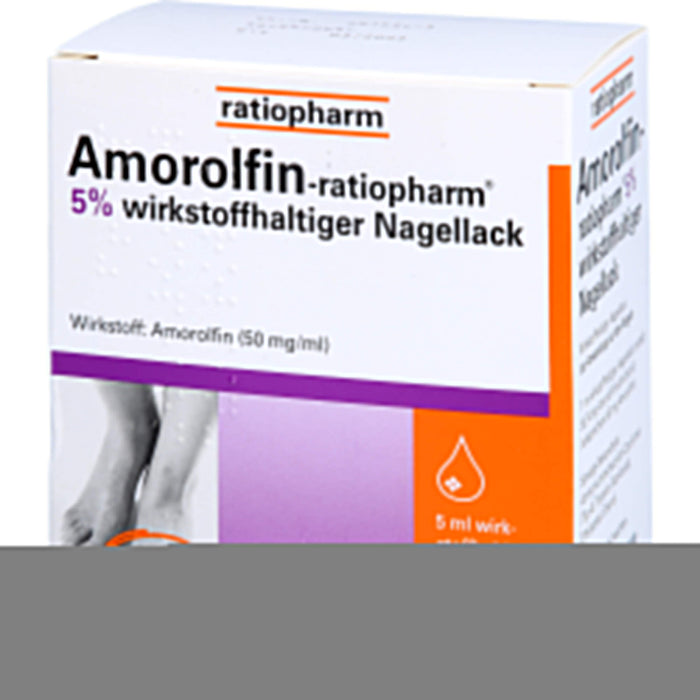 Amorolfin-ratiopharm  5% wirkstoffhaltiger Nagellack, 5 ml Wirkstoffhaltiger Nagellack