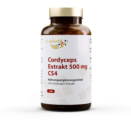 Vitaworld Cordyceps Extrakt 500 mg Kapseln, 100 St. Kapseln