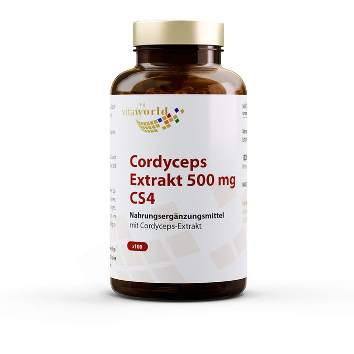 Vitaworld Cordyceps Extrakt 500 mg Kapseln, 100 St. Kapseln
