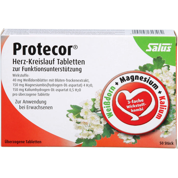 Salus Protecor Herz-Kreislauf Tabletten zur Funktionsunterstützung, 50 St. Tabletten