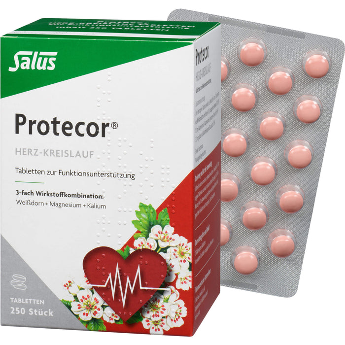 Salus Protecor Herz-Kreislauf Tabletten zur Funktionsunterstützung, 250 St. Tabletten