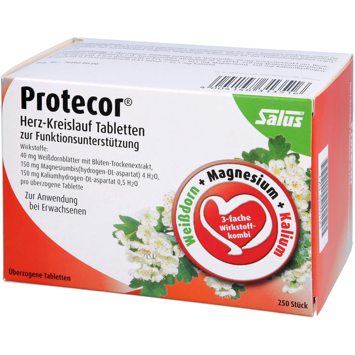 Salus Protecor Herz-Kreislauf Tabletten zur Funktionsunterstützung, 250 St. Tabletten