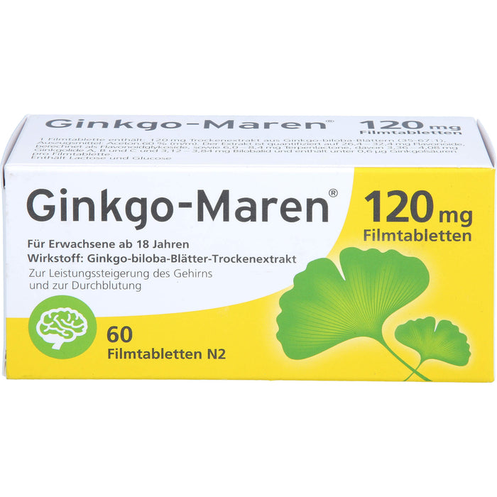 Ginkgo-Maren 120 mg Filmtabletten, 60 St FTA