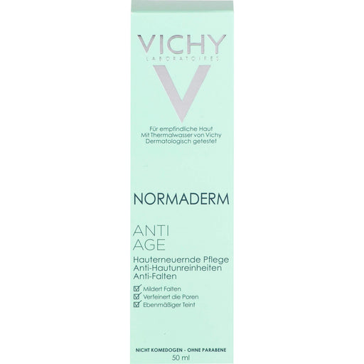 VICHY Normaderm Anti-Age hauterneuernde Pflege, Anti-Hautunreinheiten und Anti-Falten, 50 ml Creme