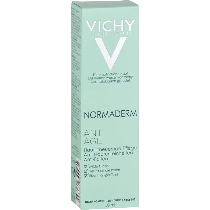 VICHY Normaderm Anti-Age hauterneuernde Pflege, Anti-Hautunreinheiten und Anti-Falten, 50 ml Creme