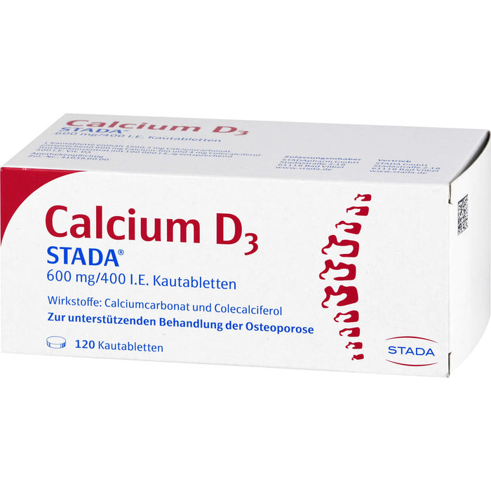 Calcium D3 STADA® 600 mg/400 I.E. Kautabletten, 120 St. Tabletten