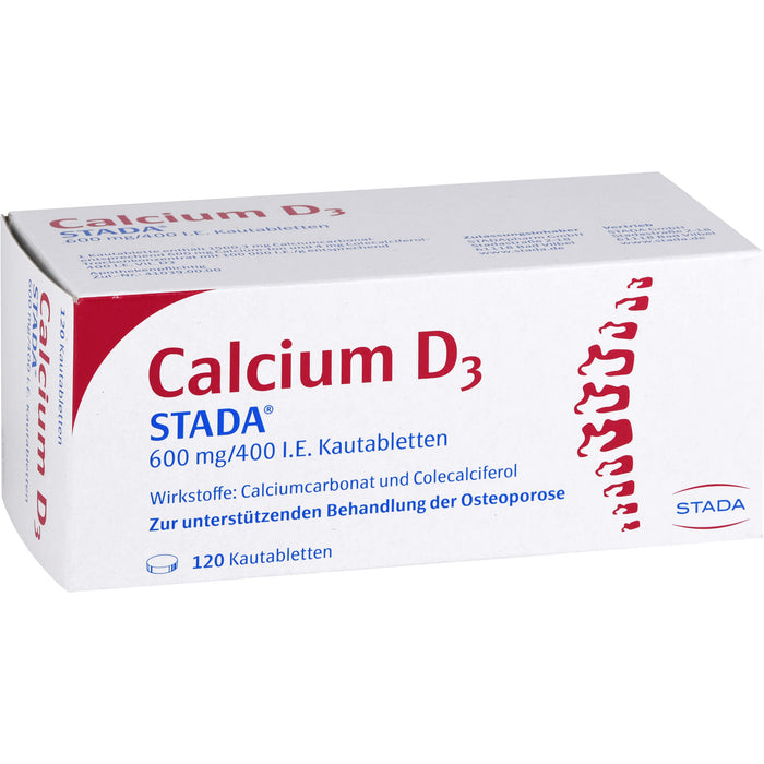 Calcium D3 STADA® 600 mg/400 I.E. Kautabletten, 120 St. Tabletten