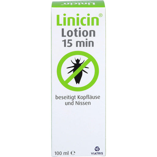 Linicin Lotion 15 min beseitigt Kopfläuse und Nissen, 100 ml Lotion