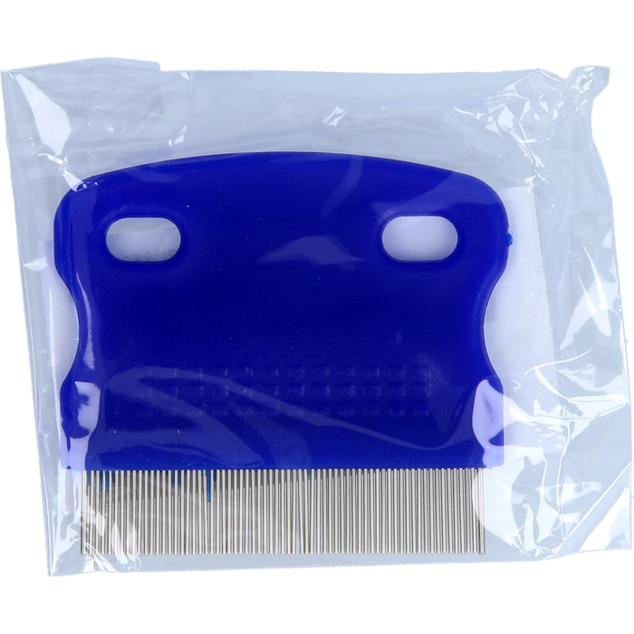 Nissenkamm Metall blauer Griff, 1 St