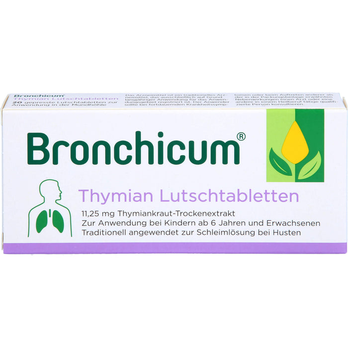 Bronchicum Thymian Lutschtabletten, 20 St. Tabletten