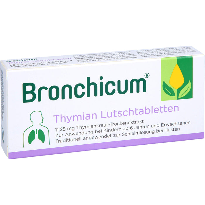 Bronchicum Thymian Lutschtabletten, 20 St. Tabletten