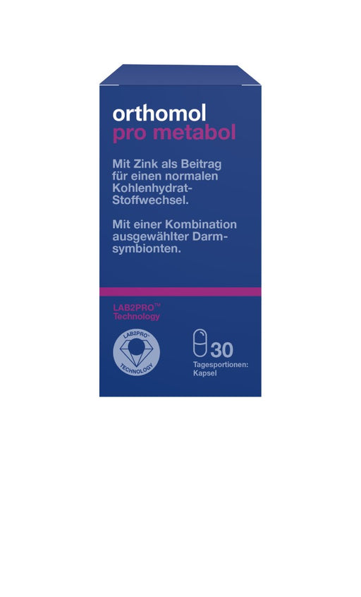 Orthomol Pro metabol - enthält eine Kombination ausgewählter Darmsymbionten und Zink, 30 St. Tagesportionen