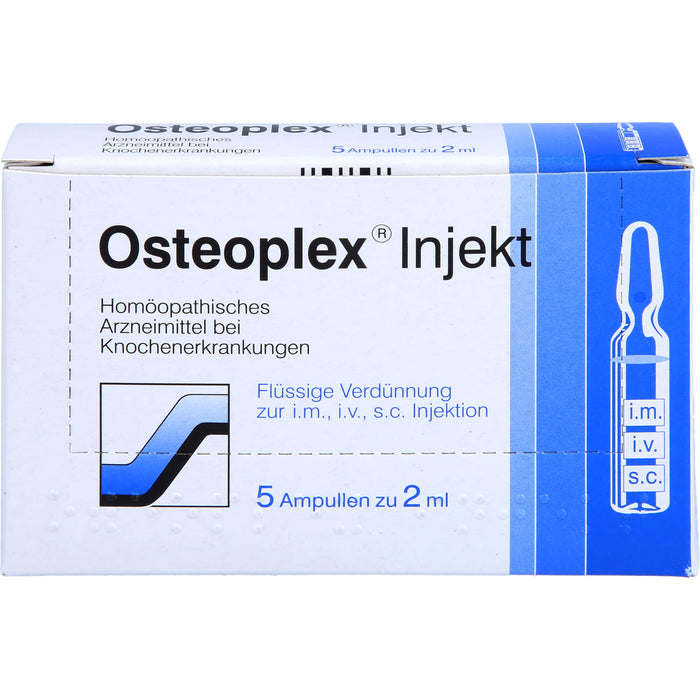 Osteoplex Injekt flüssige Verdünnung bei Knochenerkrankungen, 5 St. Ampullen