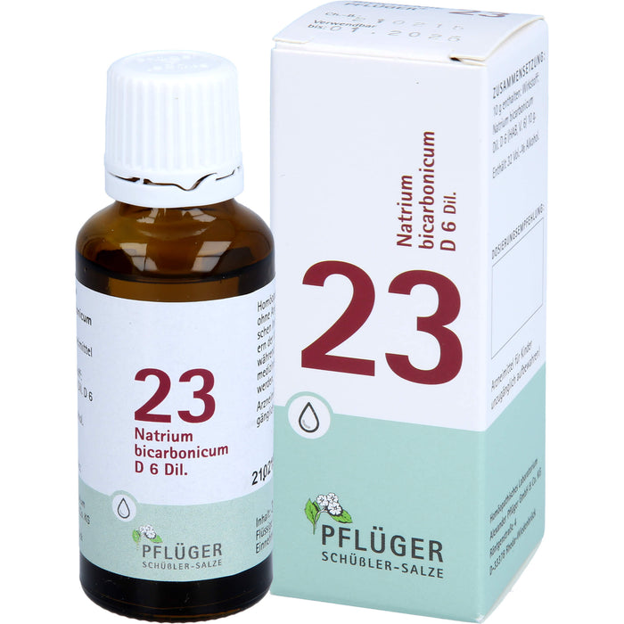 Pflüger Biochemie Nr.23 Natrium bicarbonicum D6 Dilution, 30 ml Lösung