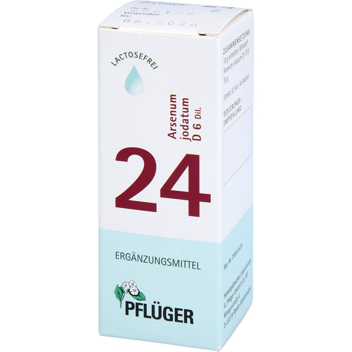 Pflüger Biochemie Nr.24 Arsenum jodatum D6 Dilution, 30 ml Lösung