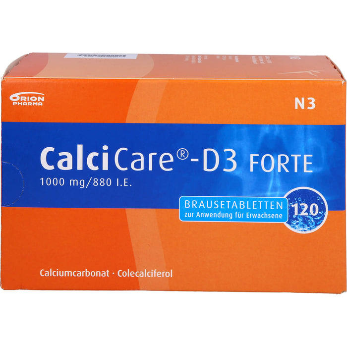 CalciCare-D3 Forte 1000 mg  / 880 I.E. Brausetabletten, 120 St. Tabletten