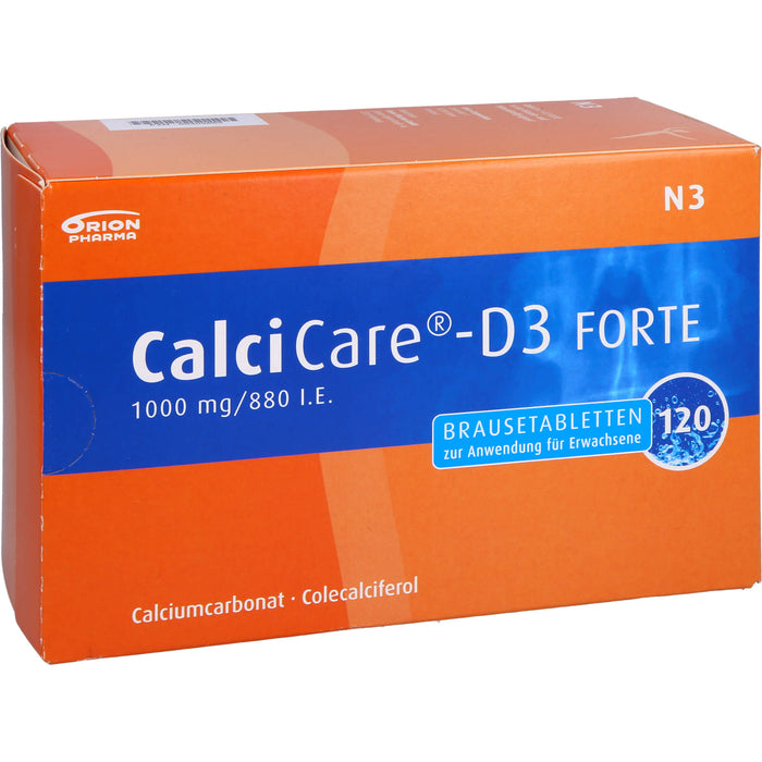 CalciCare-D3 Forte 1000 mg  / 880 I.E. Brausetabletten, 120 St. Tabletten