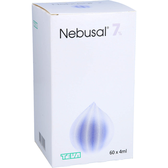 TEVA Nebusal 7 % Inhalationslösung erhöht die Mobilisierung von Sekreten in den unteren Atemwegen, 60 St. Ampullen