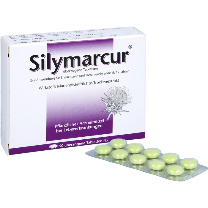 Silymarcur Tabletten bei Lebererkrankungen, 50 St. Tabletten